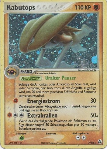 Kabutops 7 — EX Legend Maker (German Pokémon TCG card)