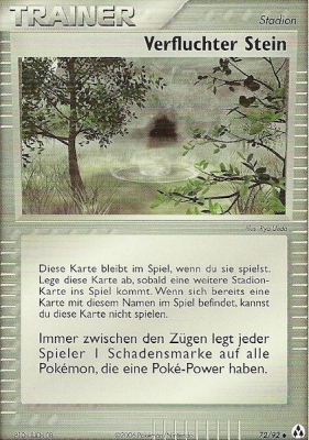 Verfluchter Stein 72 — EX Legend Maker (German Pokémon TCG card)