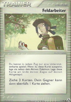 Feldarbeiter 73 — EX Legend Maker (German Pokémon TCG card)