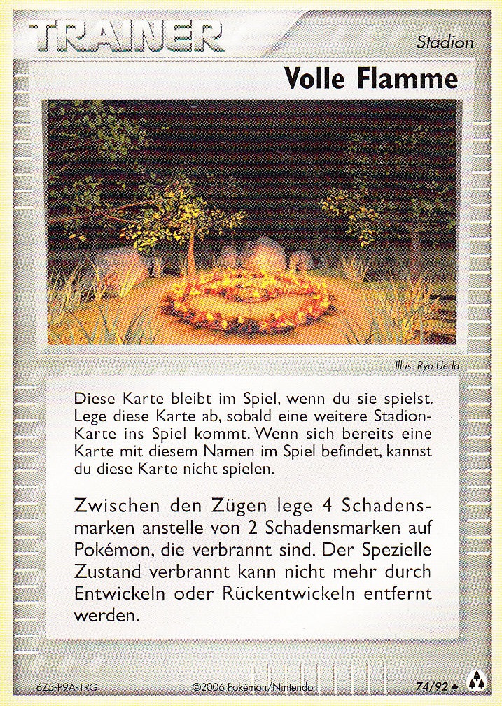 Volle Flamme 74 — EX Legend Maker (German Pokémon TCG card)