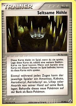 Seltsame Höhle 77 — EX Legend Maker (German Pokémon TCG card)