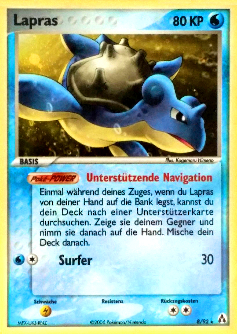 Lapras 8 — EX Legend Maker (German Pokémon TCG card)