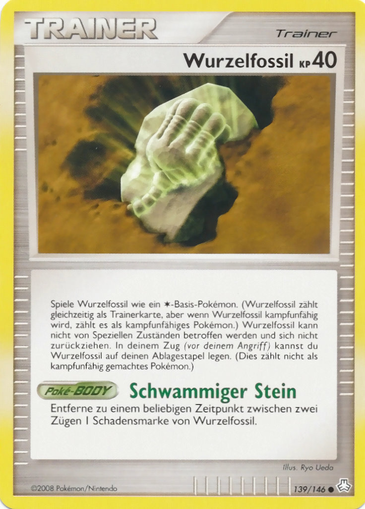 Wurzelfossil 80 — EX Legend Maker (German Pokémon TCG card)