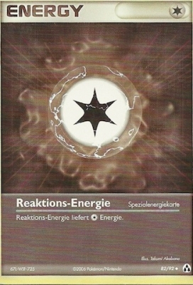 Reaktions-Energie 82 — EX Legend Maker (German Pokémon TCG card)