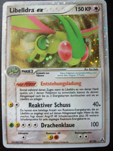 Libelldra ex 87 — EX Legend Maker (German Pokémon TCG card)