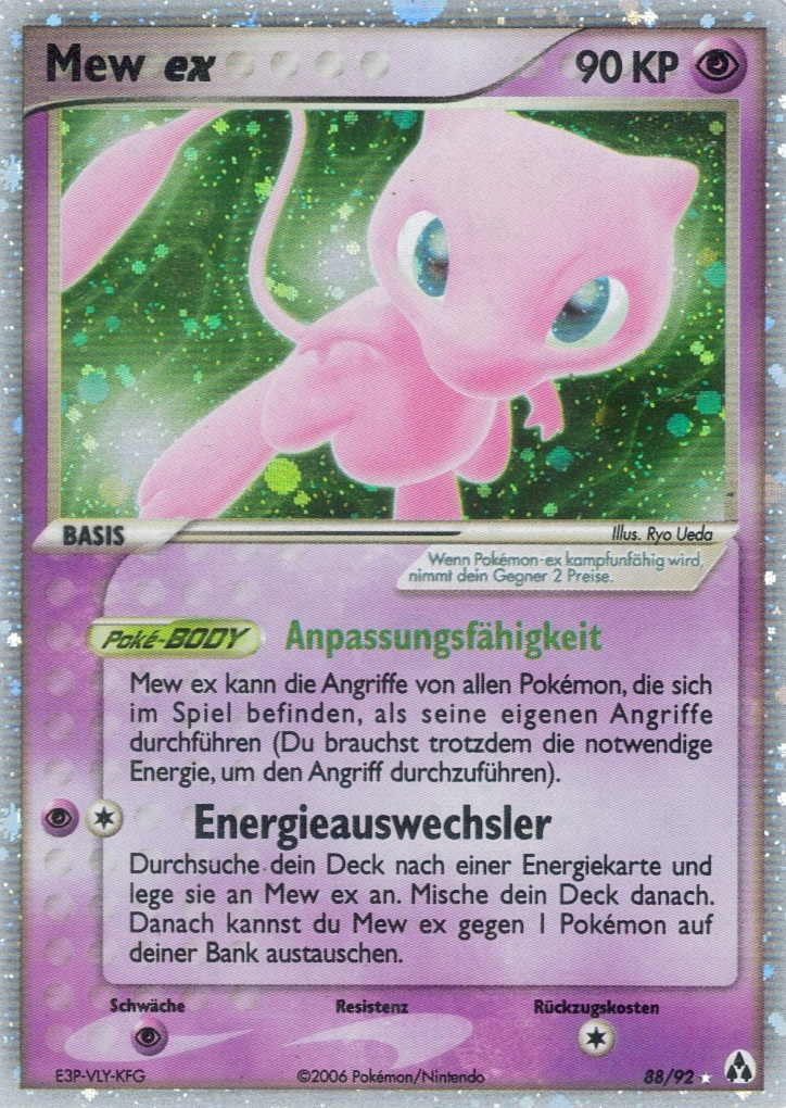 Mew ex 88 — EX Legend Maker (German Pokémon TCG card)