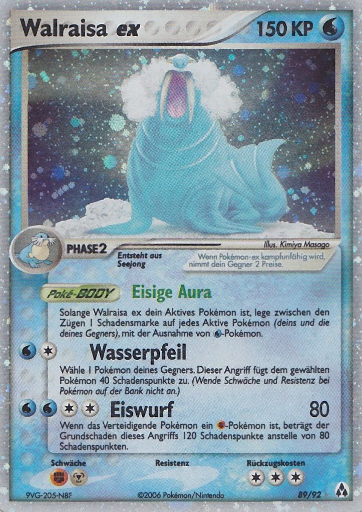 Walraisa ex 89 — EX Legend Maker (German Pokémon TCG card)
