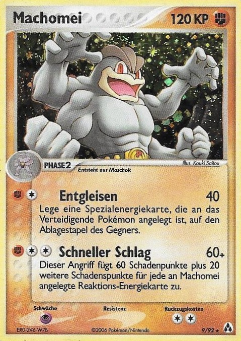 Machomei 9 — EX Legend Maker (German Pokémon TCG card)