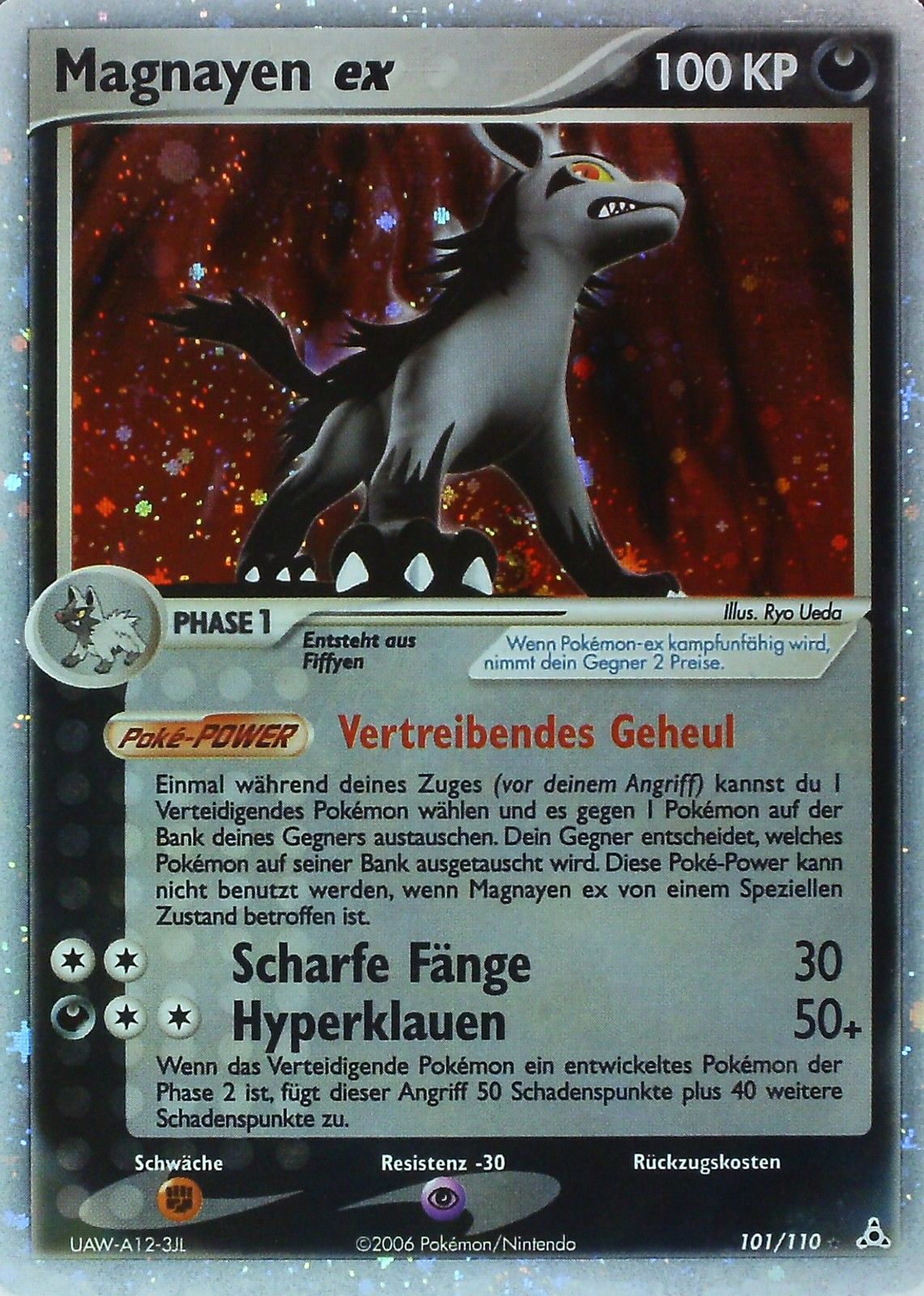 Magnayen ex 101 — EX Holon Phantoms (German Pokémon TCG card)