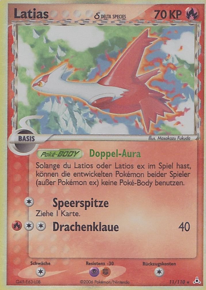 Latias 11 — EX Holon Phantoms (German Pokémon TCG card)