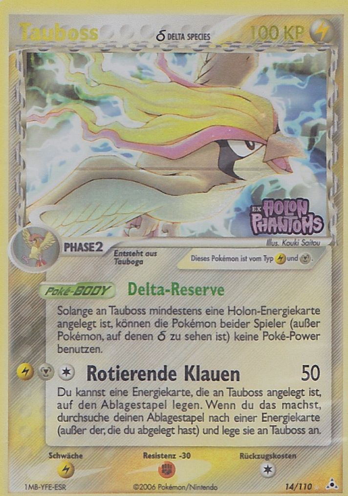 Tauboss 14 — EX Holon Phantoms (German Pokémon TCG card)