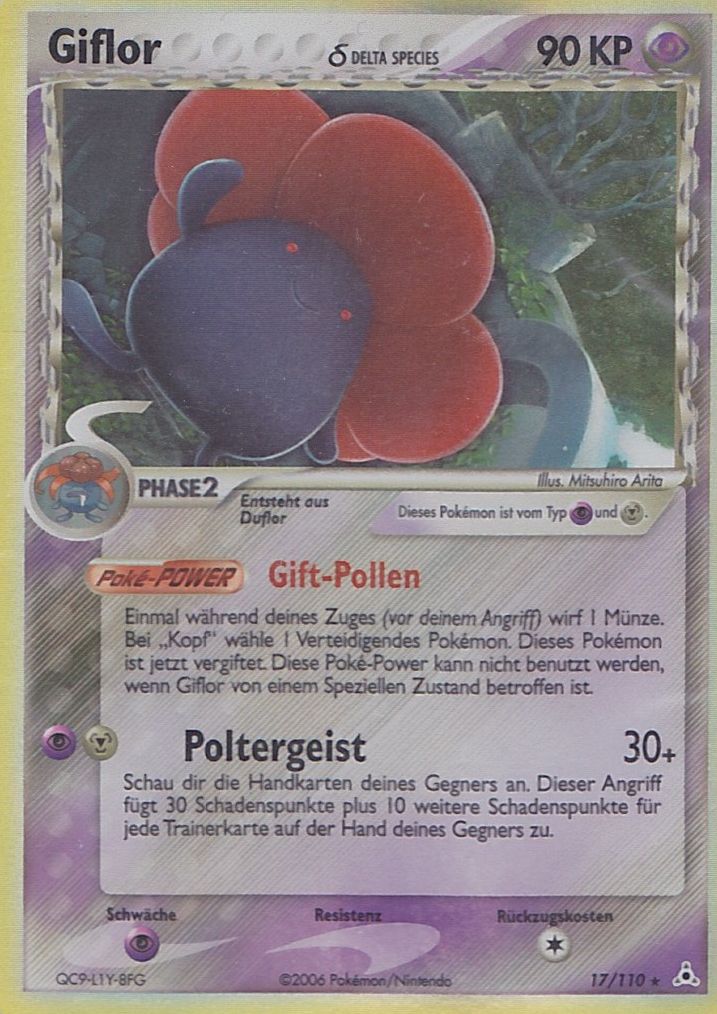 Giflor 17 — EX Holon Phantoms (German Pokémon TCG card)