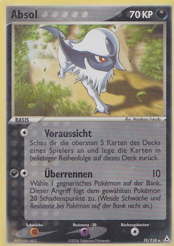 Absol 18 — EX Holon Phantoms (German Pokémon TCG card)