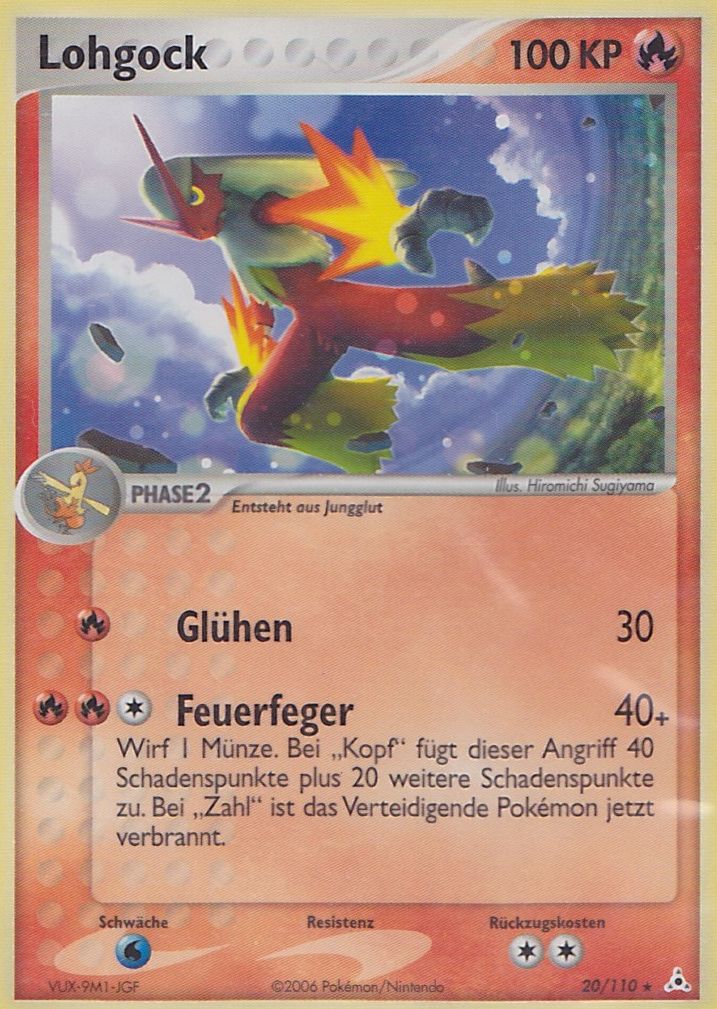 Lohgock 20 — EX Holon Phantoms (German Pokémon TCG card)