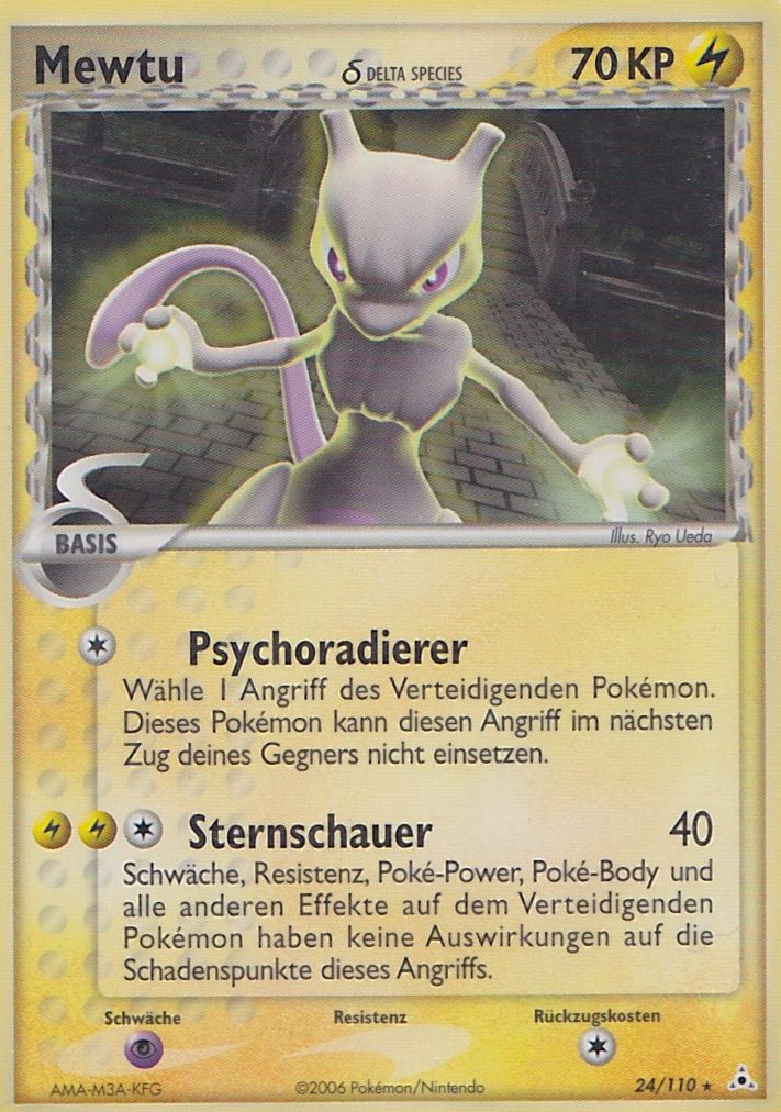 Mewtu 24 — EX Holon Phantoms (German Pokémon TCG card)