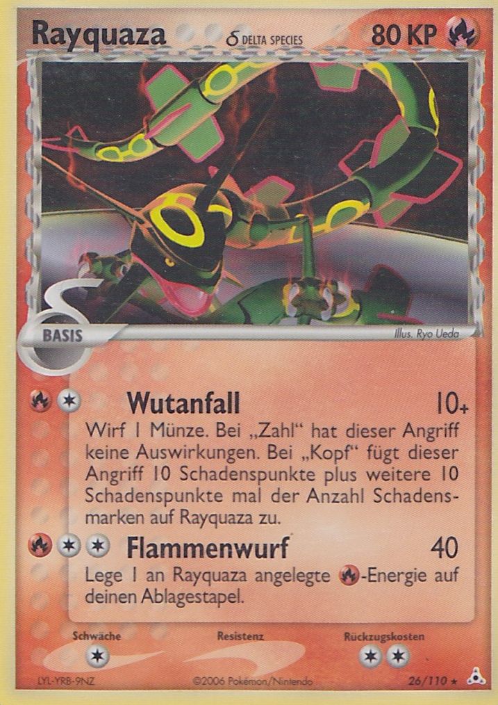Rayquaza 26 — EX Holon Phantoms (German Pokémon TCG card)