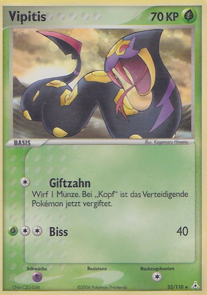 Vipitis 32 — EX Holon Phantoms (German Pokémon TCG card)