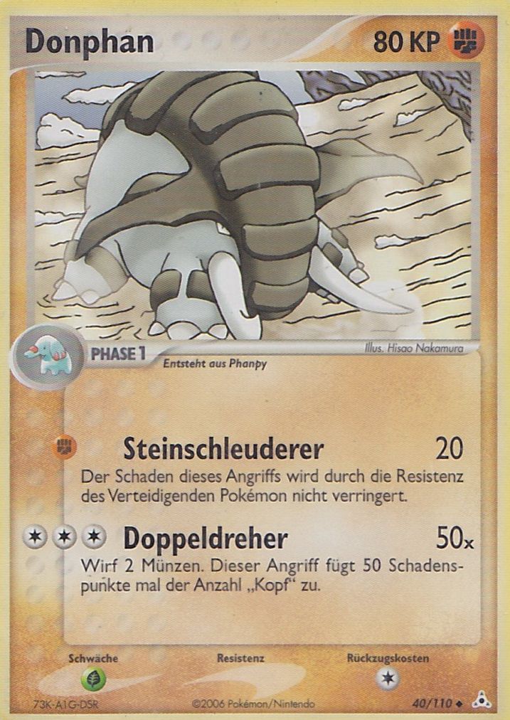 Donphan 40 — EX Holon Phantoms (German Pokémon TCG card)