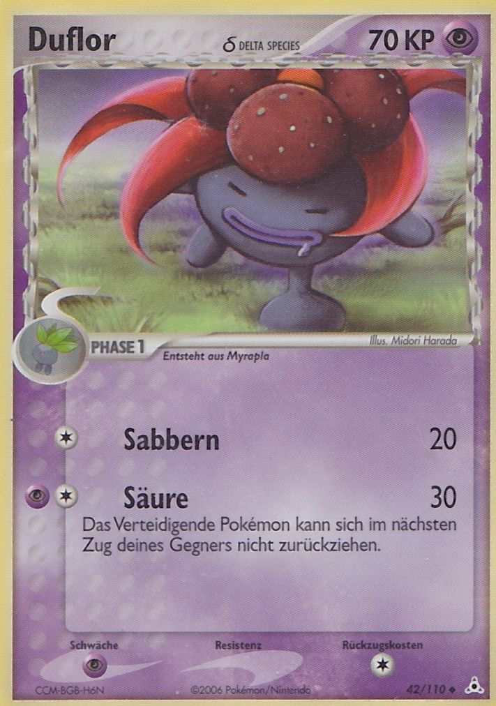 Duflor 42 — EX Holon Phantoms (German Pokémon TCG card)