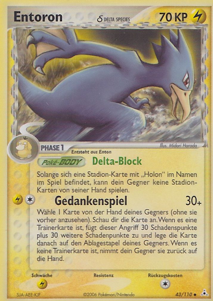 Entoron 43 — EX Holon Phantoms (German Pokémon TCG card)