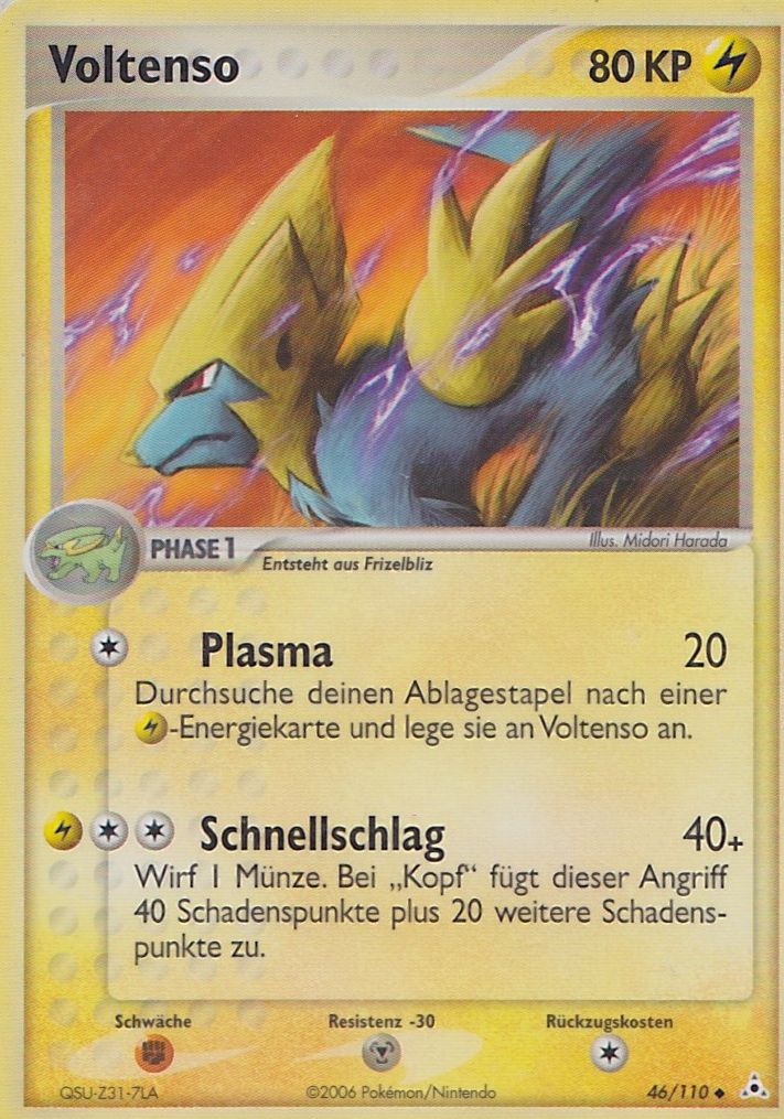 Voltenso 46 — EX Holon Phantoms (German Pokémon TCG card)