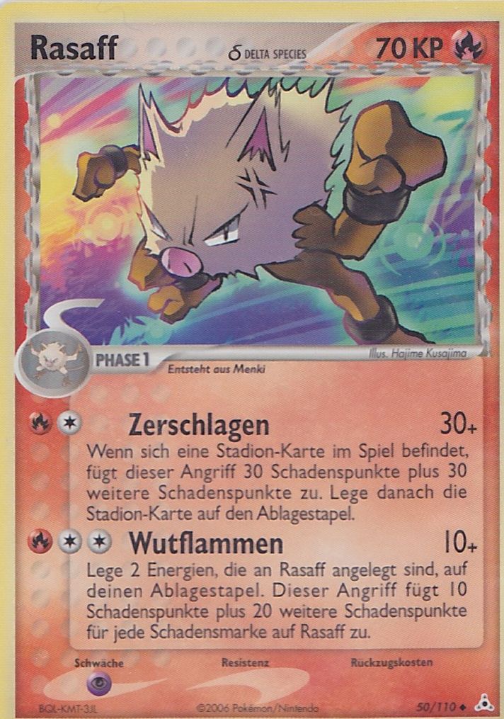 Rasaff 50 — EX Holon Phantoms (German Pokémon TCG card)