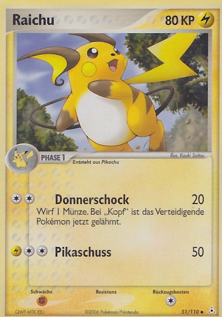 Raichu 51 — EX Holon Phantoms (German Pokémon TCG card)