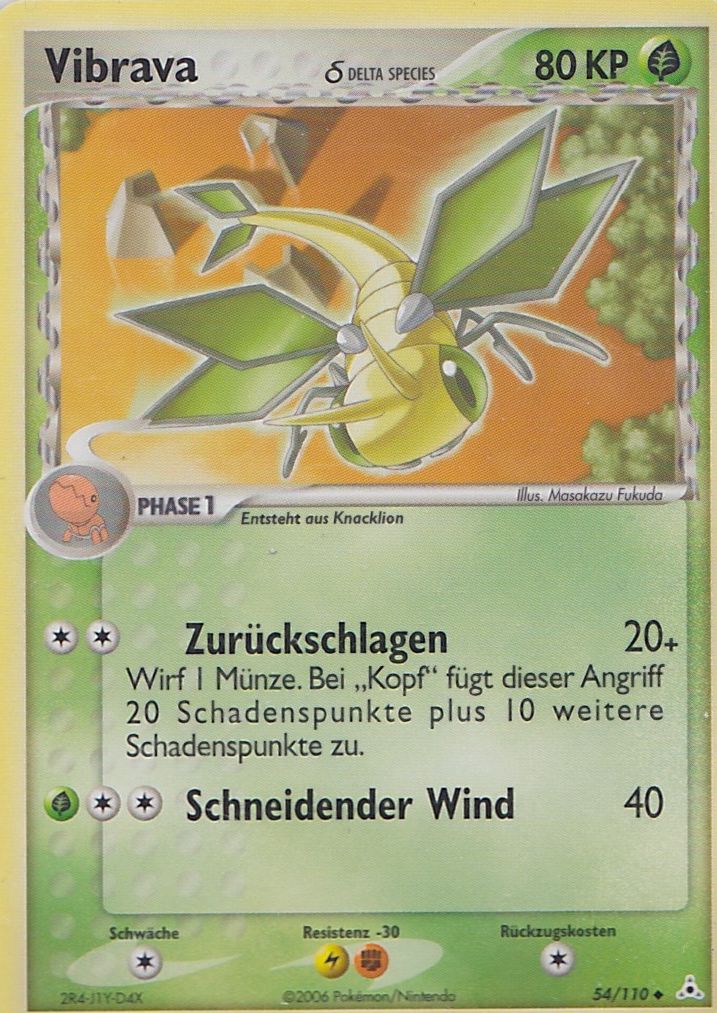 Vibrava 54 — EX Holon Phantoms (German Pokémon TCG card)
