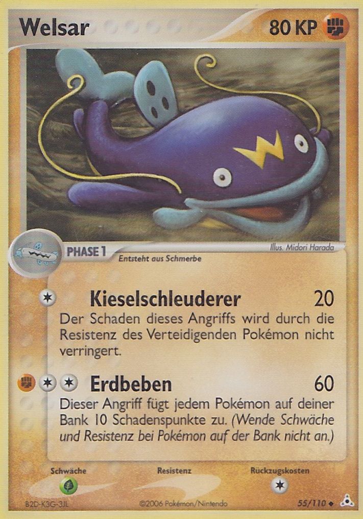 Welsar 55 — EX Holon Phantoms (German Pokémon TCG card)