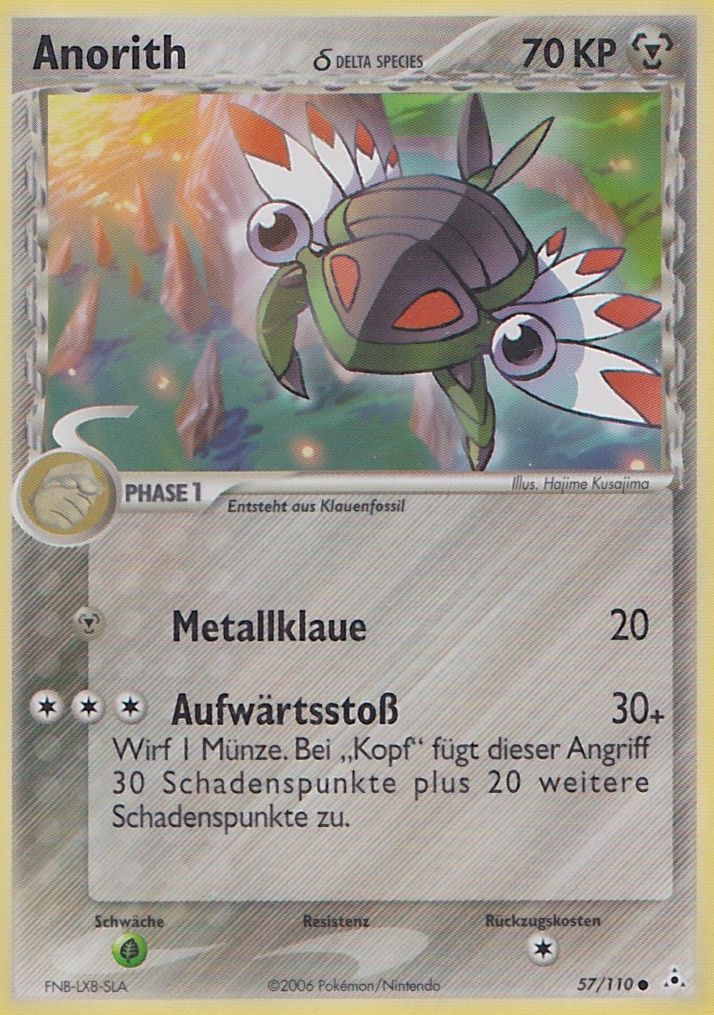 Anorith 57 — EX Holon Phantoms (German Pokémon TCG card)