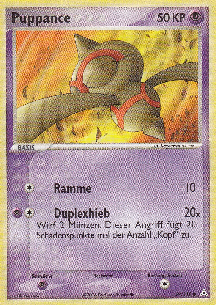Puppance 59 — EX Holon Phantoms (German Pokémon TCG card)