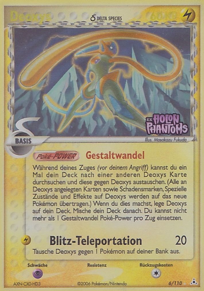 Deoxys 6 — EX Holon Phantoms (German Pokémon TCG card)