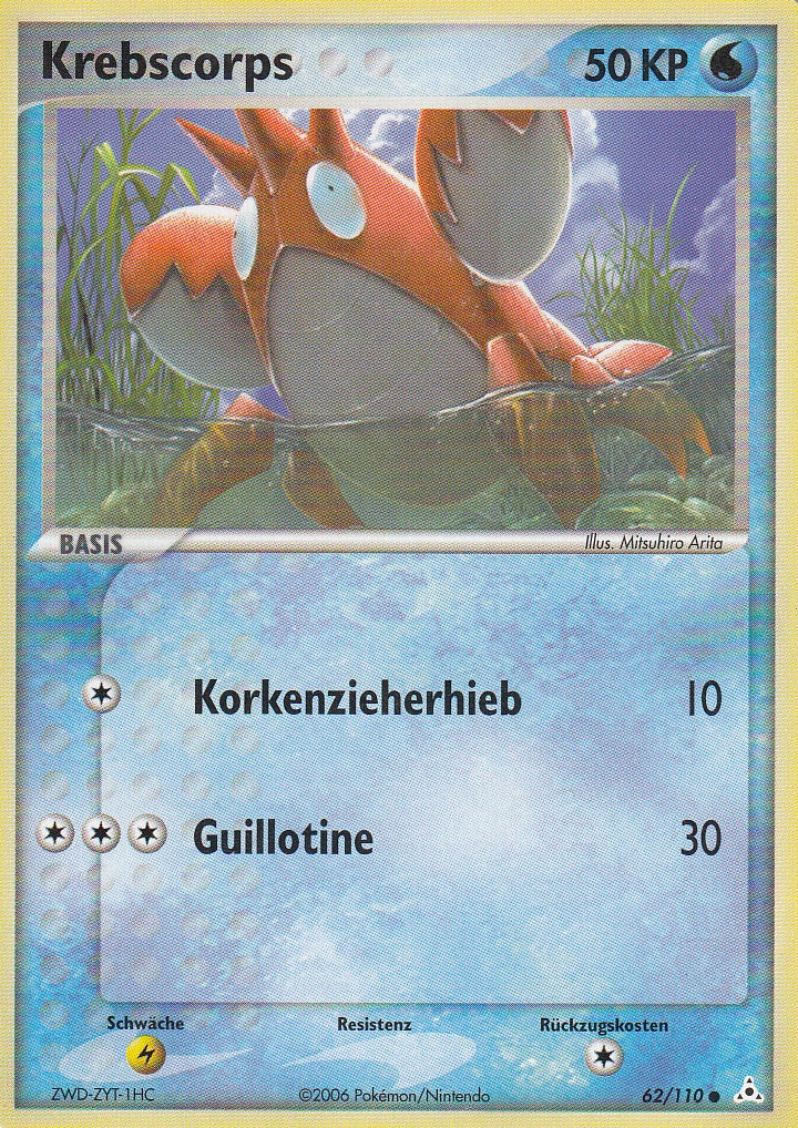 Krebscorps 62 — EX Holon Phantoms (German Pokémon TCG card)
