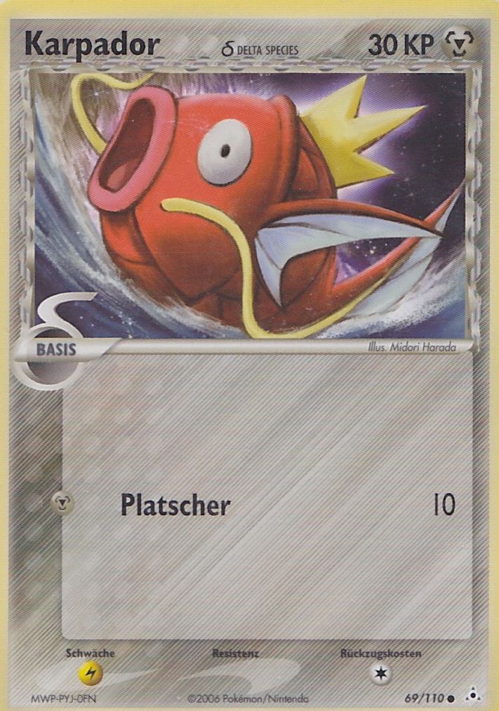 Karpador 69 — EX Holon Phantoms (German Pokémon TCG card)