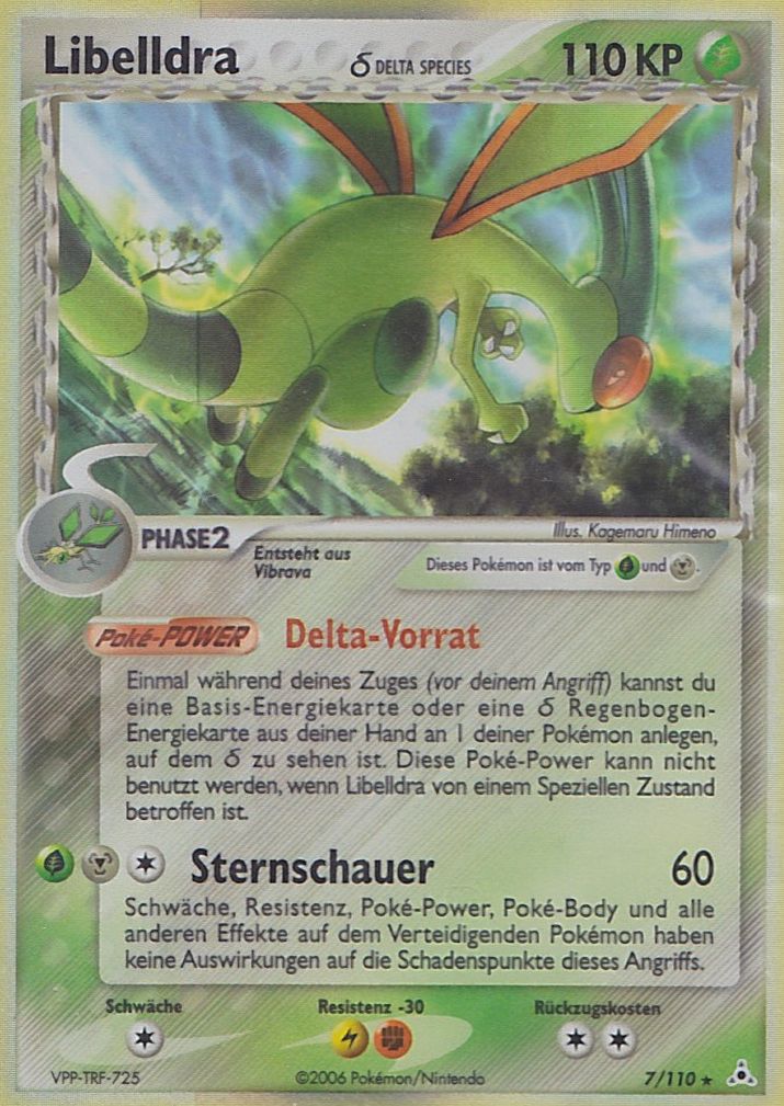 Libelldra 7 — EX Holon Phantoms (German Pokémon TCG card)