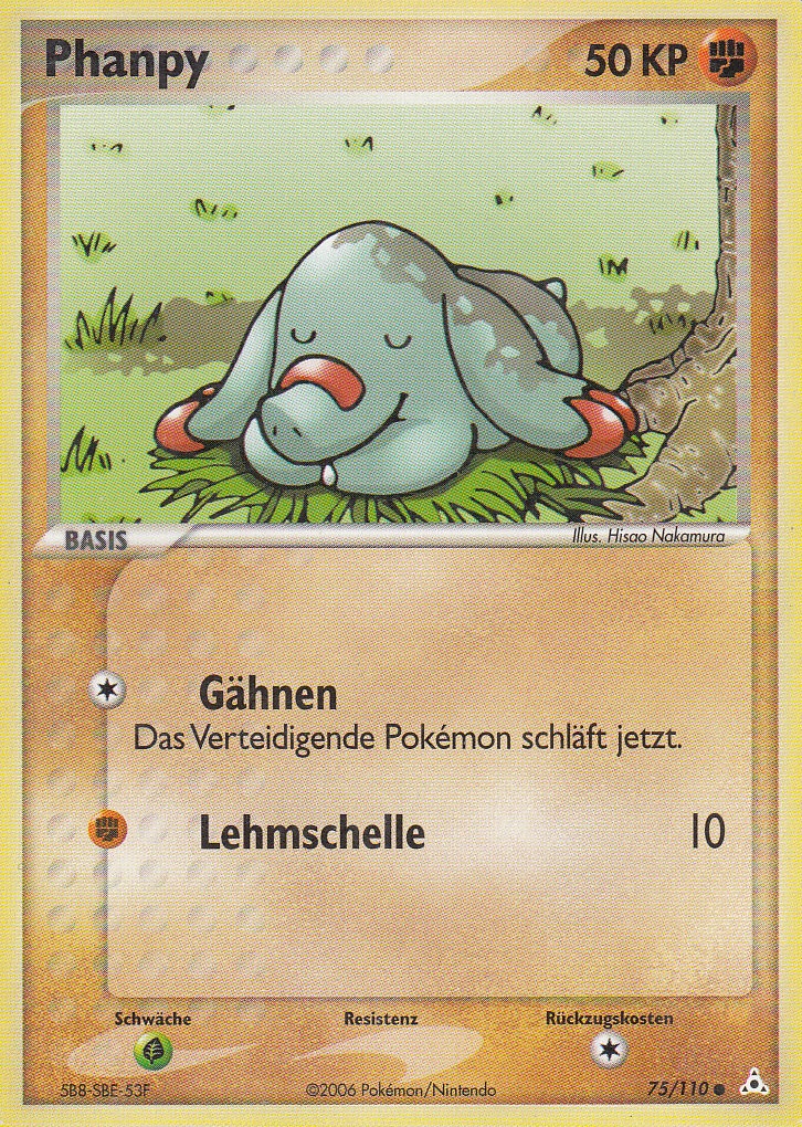 Phanpy 75 — EX Holon Phantoms (German Pokémon TCG card)