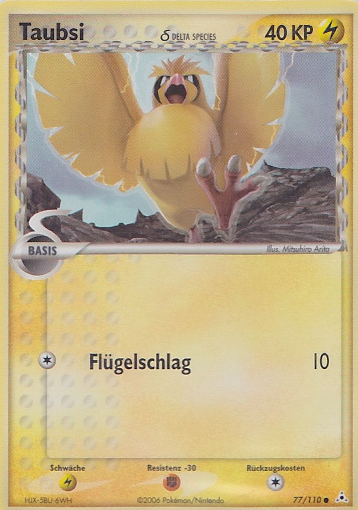 Taubsi 77 — EX Holon Phantoms (German Pokémon TCG card)