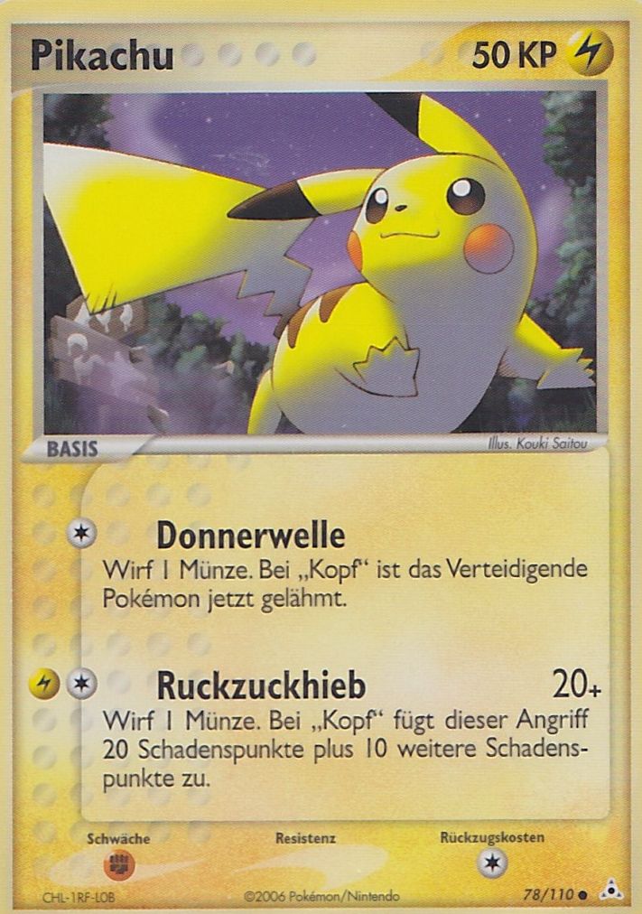 Pikachu 78 — EX Holon Phantoms (German Pokémon TCG card)