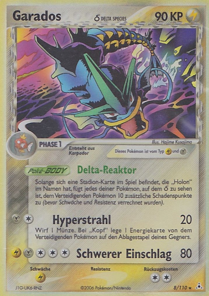 Garados 8 — EX Holon Phantoms (German Pokémon TCG card)