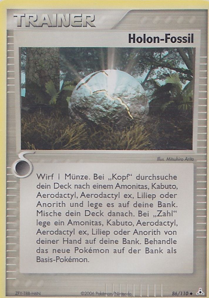 Holon-Fossil 86 — EX Holon Phantoms (German Pokémon TCG card)