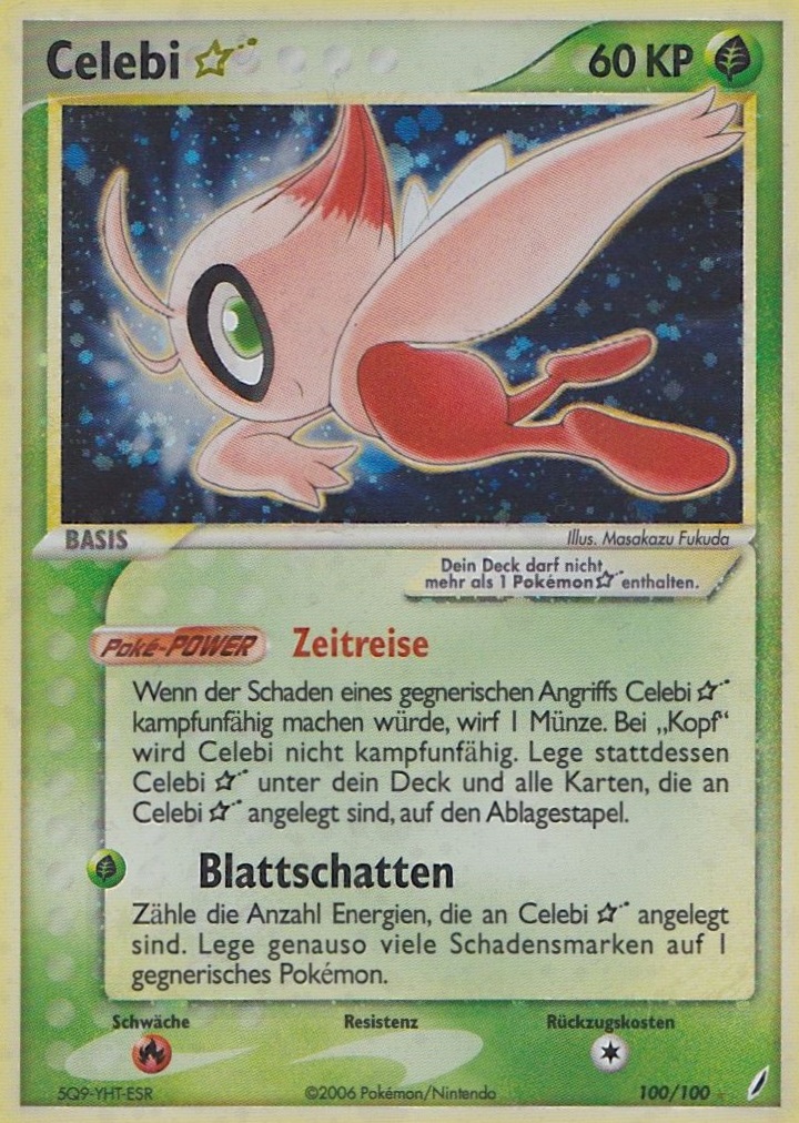 Celebi * 100 — EX Crystal Guardians (German Pokémon TCG card)
