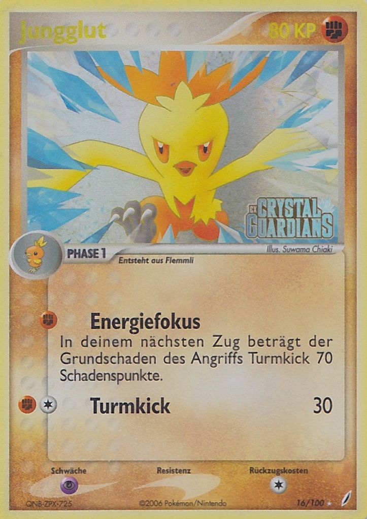 Jungglut 16 — EX Crystal Guardians (German Pokémon TCG card)