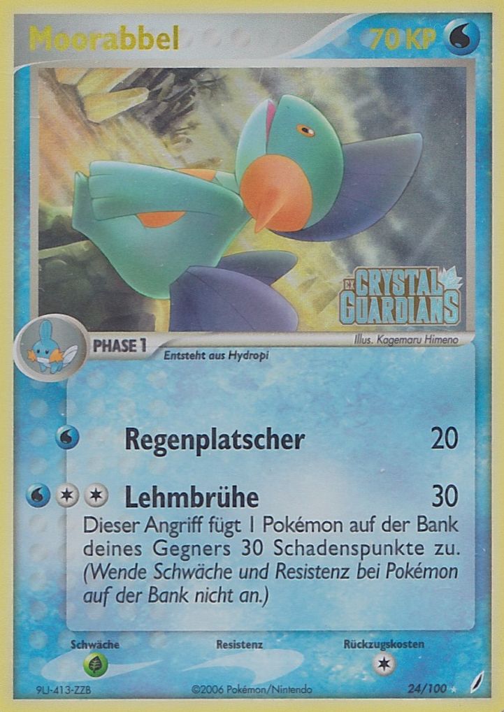 Moorabbel 24 — EX Crystal Guardians (German Pokémon TCG card)