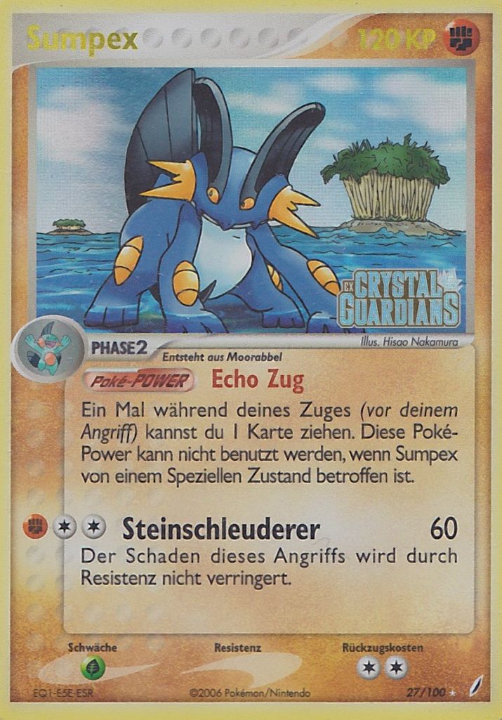 Sumpex 27 — EX Crystal Guardians (German Pokémon TCG card)