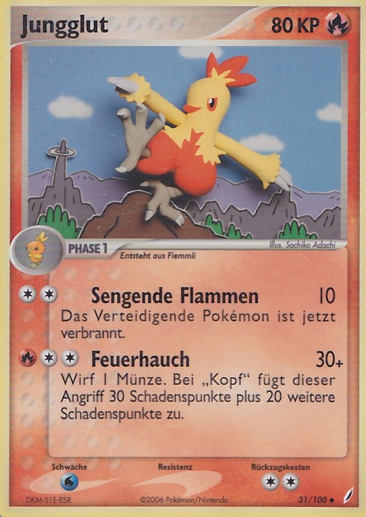 Jungglut 31 — EX Crystal Guardians (German Pokémon TCG card)