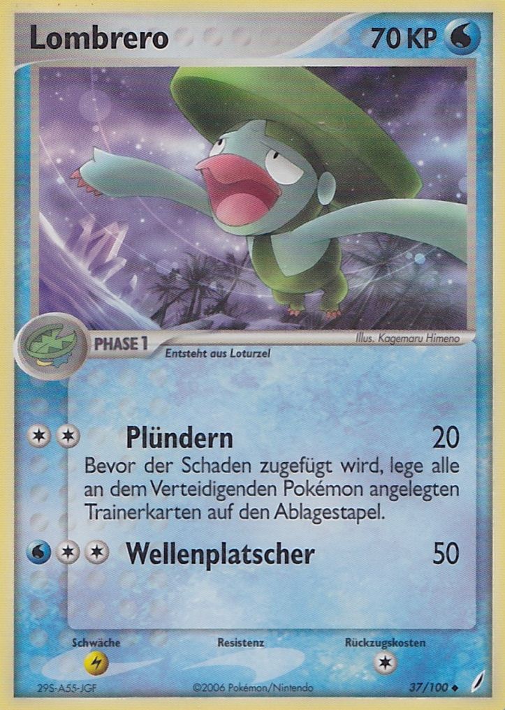 Lombrero 37 — EX Crystal Guardians (German Pokémon TCG card)