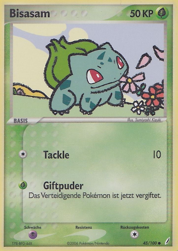 Bisasam 45 — EX Crystal Guardians (German Pokémon TCG card)
