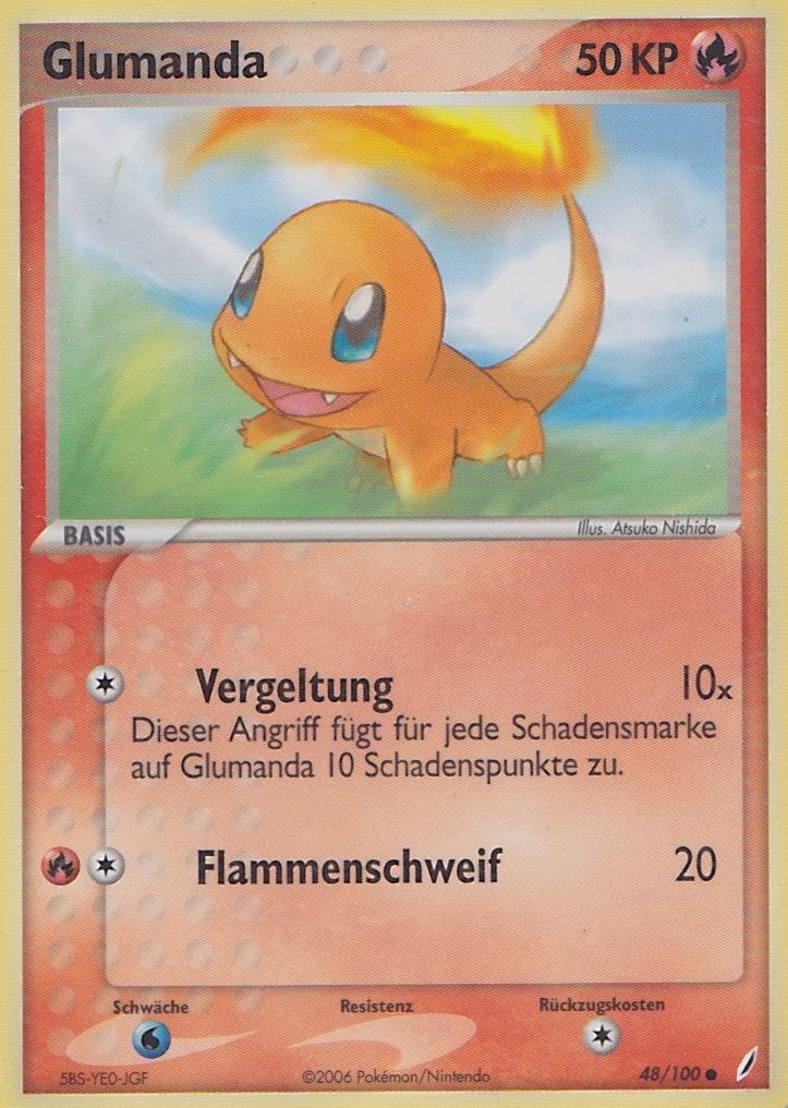 Glumanda 48 — EX Crystal Guardians (German Pokémon TCG card)