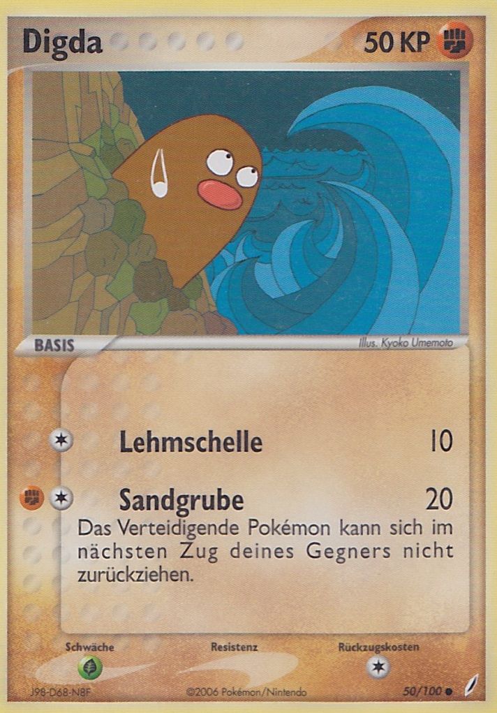 Digda 50 — EX Crystal Guardians (German Pokémon TCG card)