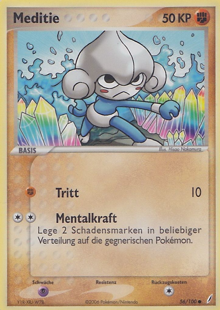Meditie 56 — EX Crystal Guardians (German Pokémon TCG card)